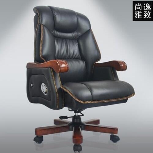 The boss computer chair can lay lifting fashion household high-grade belt massage chair Leather office of large chair