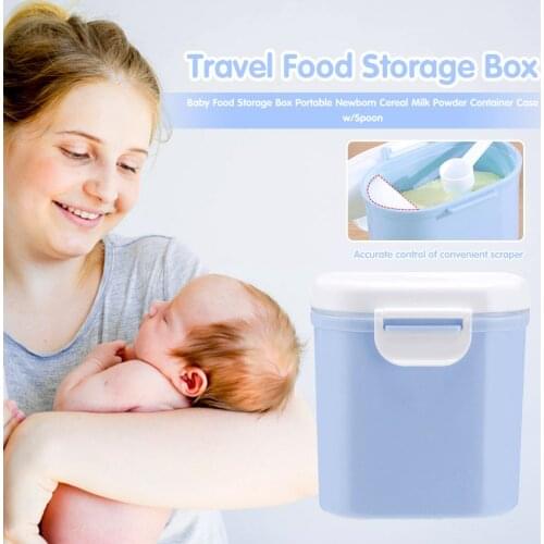 Baby Milk Powder Container Box Formula Dispenser Plastic Outdoor Travel Sealed Feeding Food Storage Box Case Baby Feeding Supply