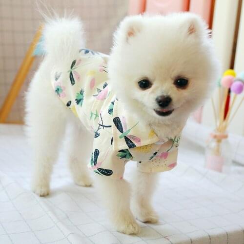 Pet Costume Summer Casual Printing Holiday Style Dog Coat Jacket Dog Clothes for Medium Small Dogs Pet Products Ropa Para Perro