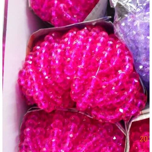 FLTMRH Rose Color 3*4mm 140pcs Rondelle Austria faceted Crystal Glass Beads Loose Spacer Round Beads for Jewelry Making
