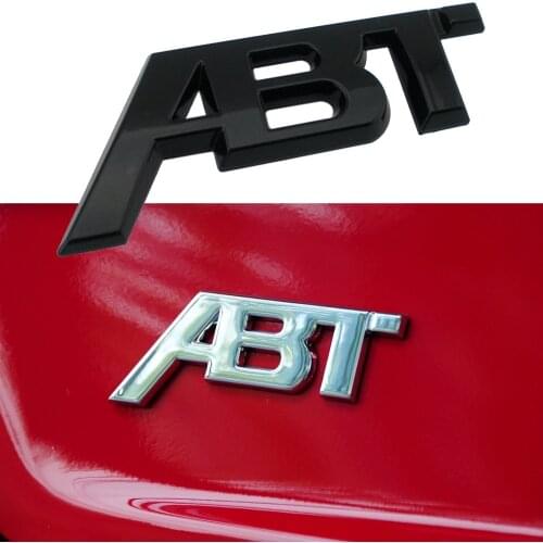 For Audi A1 A3 A4 A5 A8L S1 S4 S5 S6 Q5 QS7 TT RS3 SQ2 RS6 RS7 SQ7 RS4 RS5 SQ8 Metal ABT Logo Badge 3D Trim Sticker Accessories