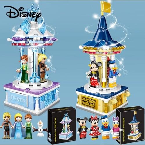 Disney Mini Building Blocks Model Block Small Cartoon Diamond Model Toy Story Frozen Mickey Micro Bricks Educational Kids Toys