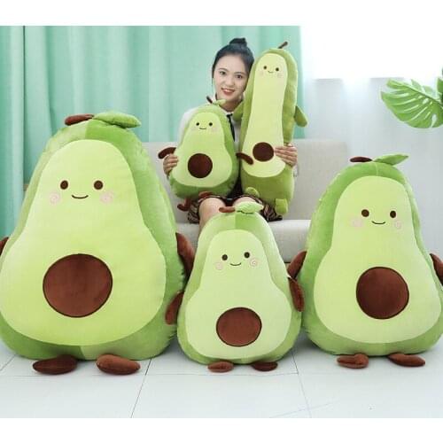 Soft Creative Avocado Stuffed Plush Toy Cute Fruit Kawaii Avocado Doll Birthday Children Christmas Gift