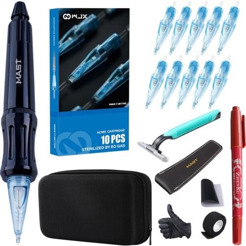 Mast Tattoo DIY Tools Cartridge Hand Poke Pen Handmade Tattoo Pen for Cartridge Needles Tattoo Accessories