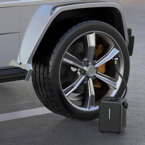 Portable Car Air Compressor Tire Inflator Electric Auto Pump With Bright LED Light 12V 120PSI For Car Motorcycle LED Light Tire