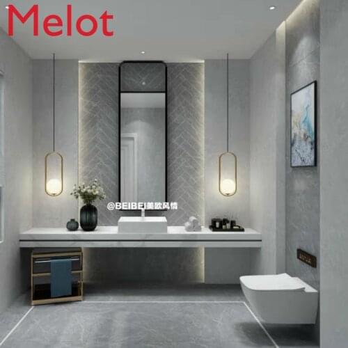 Ceiling mirror bathroom mirror rectangular decorative mirror suspended Hotel B & B mirror