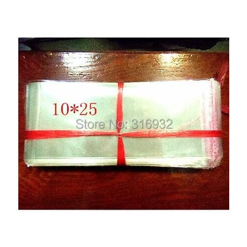 Clear Resealable Cellophane/BOPP/Poly PVC Bags 10*25cm Transparent Opp Bag Packing Plastic Bags Self Adhesive Seal 10*25 cm