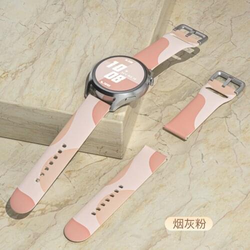 20mm 22mm Silicone Band for Samsung Galaxy Watch Active 2 Watch 3 45mm 42mm Gear S3 Morandi color Bracelet for Amazfit Bip Strap