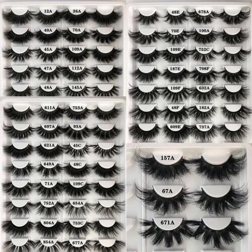 25mm Lashes Real Mink Eyelashes Cruelty Free Dramatic Long Fluffy 3d False Lash Extension Makeup 25mm Wholesale Luxury Eyelash
