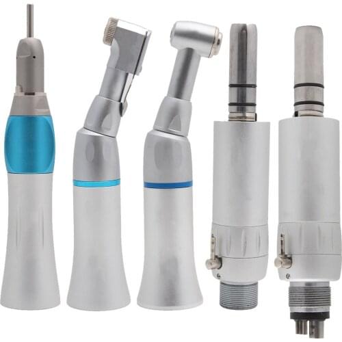 EX203C Dental Low Speed Handpiece Air Turbine Straight Nose Contra Angle Air Motor 2/4Holes Upgrade