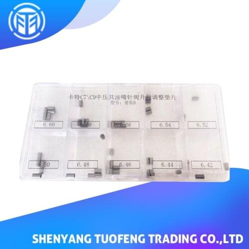 T.DI Common Rail Injector Nozzle Needle Valve Lift Adjusting Gaskets for CAT C7 C9 6.60-6.80