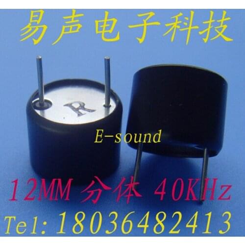Ultrasonic Sensor Transceiver Split Type Diameter-12mm Frequency-40K Transceiver Ranging Probe