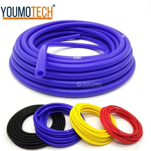 Universal 3mm/4mm/6mm/8mm Silicone Vacuum Tube Hose Silicone Tubing Blue Black Red Yellow