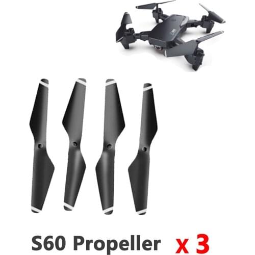 12PCS S60 Propeller Props Spare Part Foldable Drone 4K Quadcopter Blade Accessory