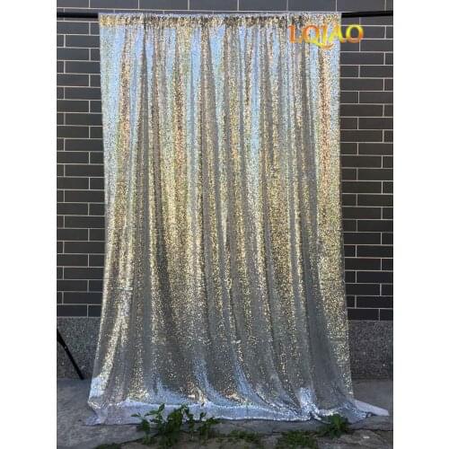 120x300cm Silver Sequin backdrops,Glitter Sequin Curtain,Wedding Photo Booth Backdrop,Photography Background,Party Decoration