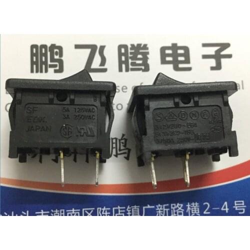 2PCS/lot Japanese EDK SF-W1S1A rocker switch 2 feet 2 gear rocker power button switch 3A250V 15*21mm