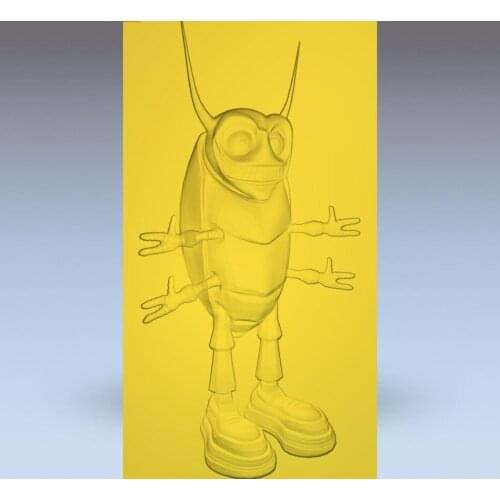 3d model relief for cnc in STL file format Cockroach