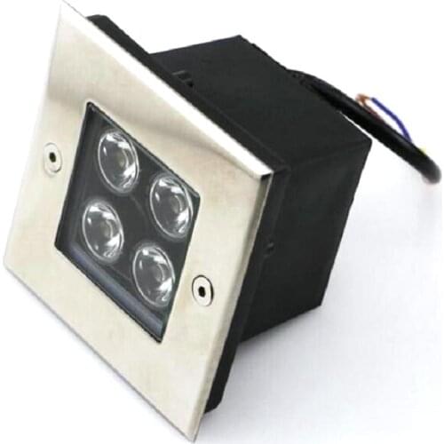 4w Square LED underground light AC85V-265V Cool/Warm White bar/stage/garden floor outdoor lighting 10PCS