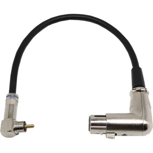 90° RCA Male Speaker Audio Cable to 90° Female 3Pin XLR audio Microphone Connectors Cable for HDTV MP3 DVD 1ft