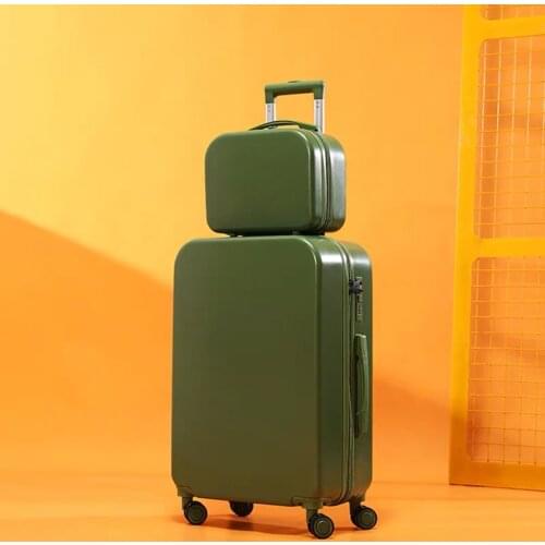 2020 New 18"20"22"24"26"carry-on Suitcase with handbag children lovely rolling luggage travel bag kids soild Trolley suitcase