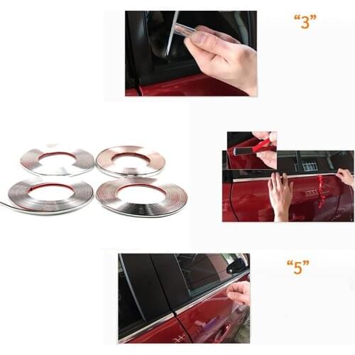 Car Styling Decoration Sticker Chrome Strip For DACIA SANDERO STEPWAY Dokker Logan Duster Lodgy