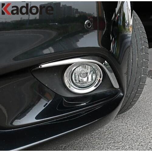 Fit For Mazda 6 M6 Atenza Sedan 2013 2014 2015 ABS Chrome Front Foglight Fog Light Cover Trim Car Protect Accessories