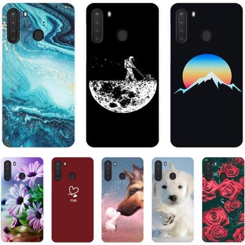For Samsung Galaxy A21 S Case A 21S Bumper Silicone TPU Soft Phone Cover For Samsung A21S A217F A21 A 21 S 6.5" Cases Cartoon
