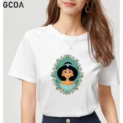 Jasmine Princess In the Mirror Tees Harajuku Casual S-3XL Hip Hop Punk Girls Tshirt Casual O-Neck Women Short Sleeve Fun T-Shirt