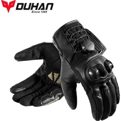 Motocross Motorcycle Riding Gloves Men Motorcycle Racing Glove Knight protection FIDLOCK system Moto Carbon Fiber leather gloves
