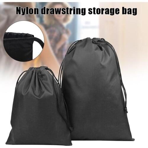 Nylon Drawstring Storage Pouch Multi-Functional Bag Ditty Bags for Travel & Outdoor Activity from 15*20cm to 30*35cm