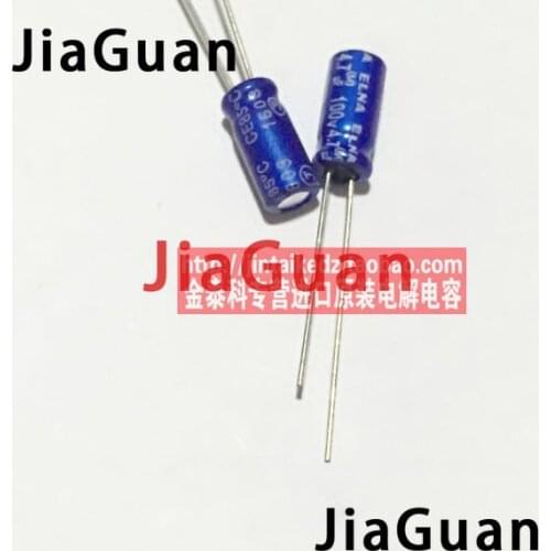 50pcs NEW ELNA RE3 100V4.7UF 5X11MM audio electrolytic capacitor 4.7uF/100V blue robe 4.7UF 100V