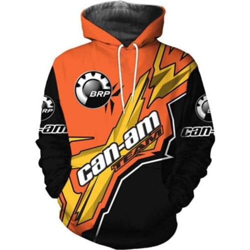 Autumn mens and womens hoodies fashion style clothes 2021 new 3D printing BRP various car logo outdoor comfortable sportswear