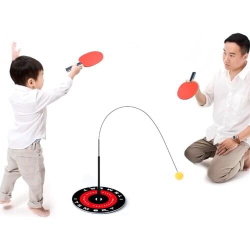 Portable Table Tennis Trainer With Elastic Soft Shaft Leisure Decompression Sports Table Tennis Set For Indoor Or Outdoor Use