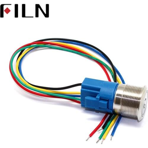 Switch wired harness for 19mm 22mm 25mm and 30mm switch customized wire is avaiable