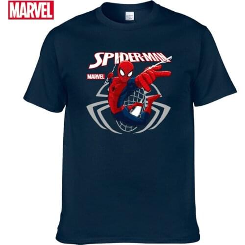 Marvel The Avengers Spider Man t-shirt Comfortable Breathable 100% cotton Fashion funny t shirts Summer Tops Mens t-shirts #107