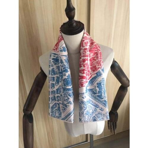 2021 new arrival spring summer classic horse 100% pure silk scarf twill hand made roll 90*90 cm shawl wrap for women lady gift
