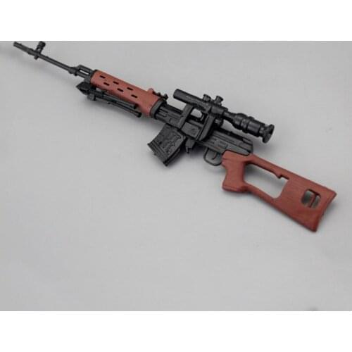 1:6 SVD Sniper Rifle Assembly Weapon Model Soldier Toy Accessories