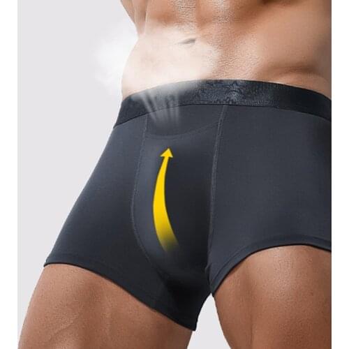 Breathable Boxers Panties Men’s Breathe Underwear Bullet Separation Scrotum Physiological Underpants Ropa Interior Hombre