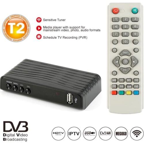 1080P Digital Satellite Receiver HDMI-compatible DVB-T2 TV Box VGA/AV Tuner Combo Converter