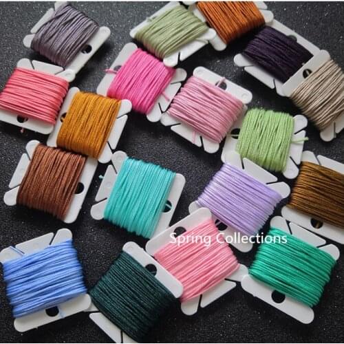 39Colors 10meters ,Dia.0.8mm Chinese Knot Cord String Cord Manual DIY For Bracelets, Necklaces Material