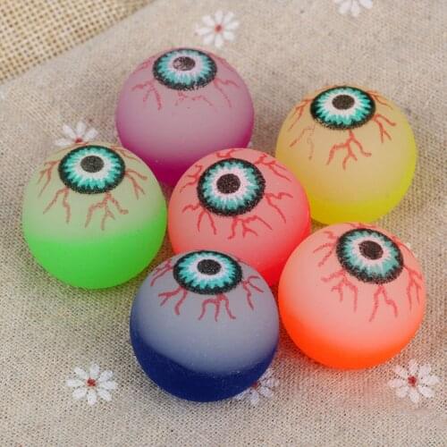 5Pcs Doll Eyeball Safety Rubber False Eyes Realistic Bloodshot Eyeball Stuffed Toy Animal Puppet Amigurumi Horror Halloween Prop