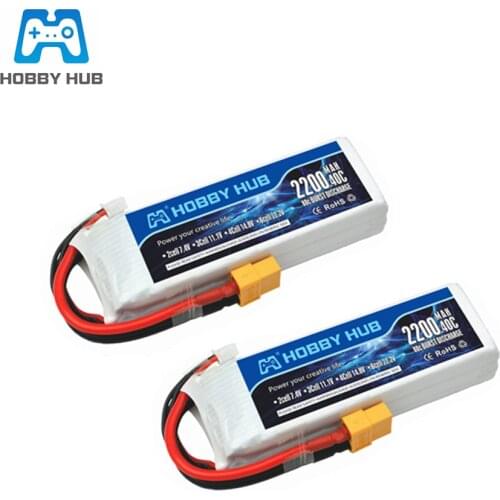 Hobby Hub Power Brand New 11.1V 2200mAh MAX 30C Battery T/XT60 Plug For Car Airplane Part 2pcs/Lot 3s Lipo Battery 11.1v Battery