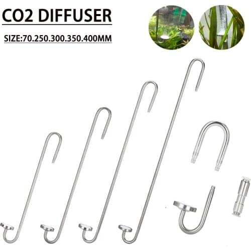 Aquarium CO2 diffuser stainless steel atomizer ceramic disc CO2 regulator generator accessories for aquatic plants CO2 diffuser
