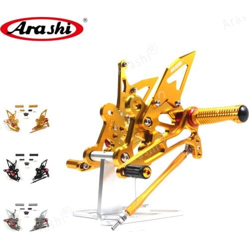 Arashi Rider Rearset For SUZUKI GSXS750 2015 - 2019 Adjustable Footrests Foot Pegs GSX-S750 2015 2016 2017 2018 2019 GSX750S