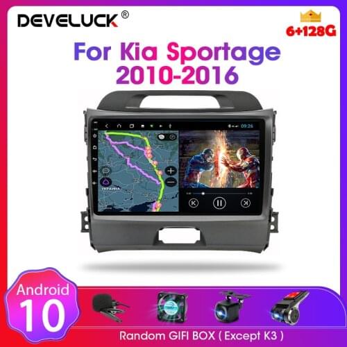 For KIA Sportage 3 2010-2016 Android 2 din IPS 4G Car Radio Multimedia RDS Video Navigation Auto DVD carplay speaker accessories