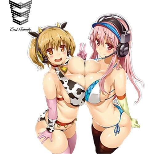 EARLFAMILY 13cm x 11cm Car Styling Super Cartoon Beauty Girl Vinyl Car Sticker Bicycle Waterproof Doors And Windows Accessories