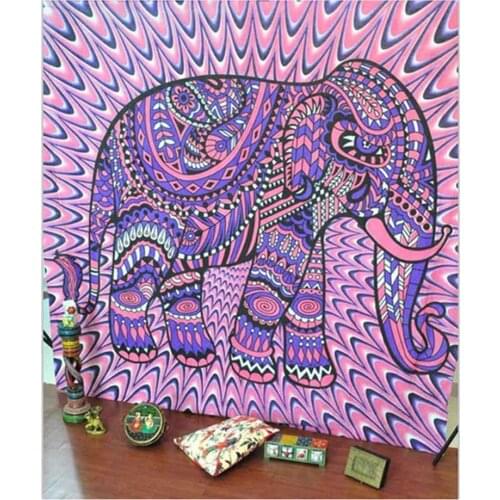Mandala Tapestry 210CM Polyester Wall Tapestry Indian Elephant Tapestry Throw Yoga Mat Home Decor Carpet toalla mandalas playa