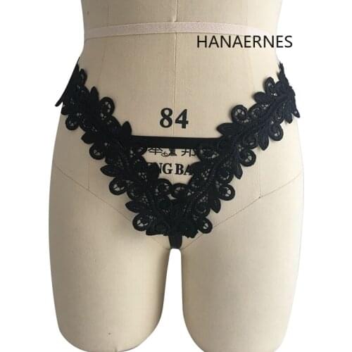 HANAERNESBlack fashion sexy elastic lace cage simple adjustment bondage body harness underwear dance carnival suspenders panties
