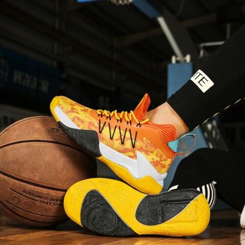 High Quality Mens Basketball Shoes Fashion High Top Sneakers Women Sport Shoes Lace Up Athletic Wear Men Comfortable Breathable