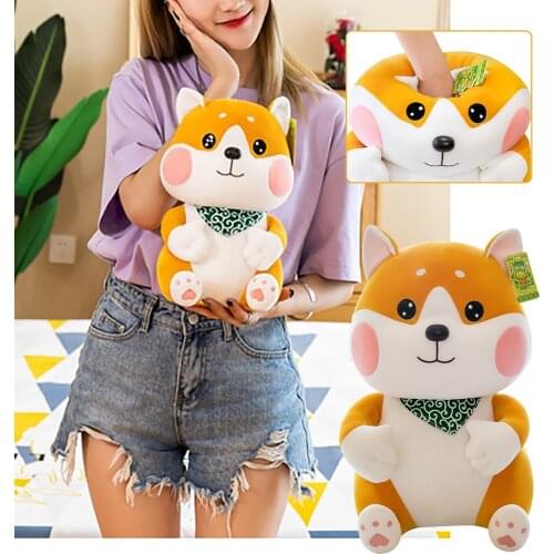 Kawaii plushie soft stuffed animal plush doll cute site dog Shiba Inu cute room decor toys for Kids Children Girls Gifts